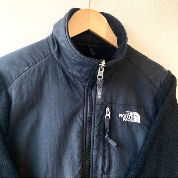 The North Face Womens Fleece Jacket Full Zip Pockets Logo Funnel Neck Small - Picture 7 of 9